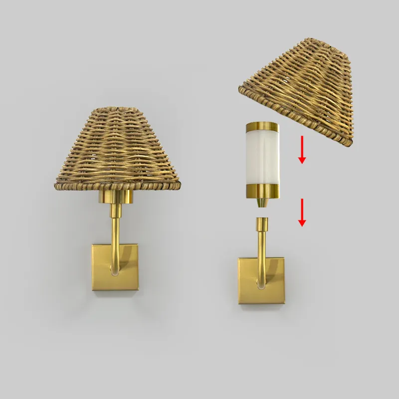Punjiva bežična zidna lampa sa USB baterijom